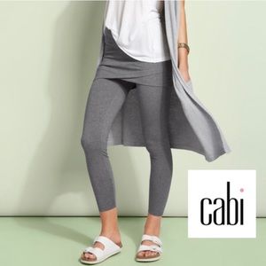 CAbi center m’leggings gray skirt leggings